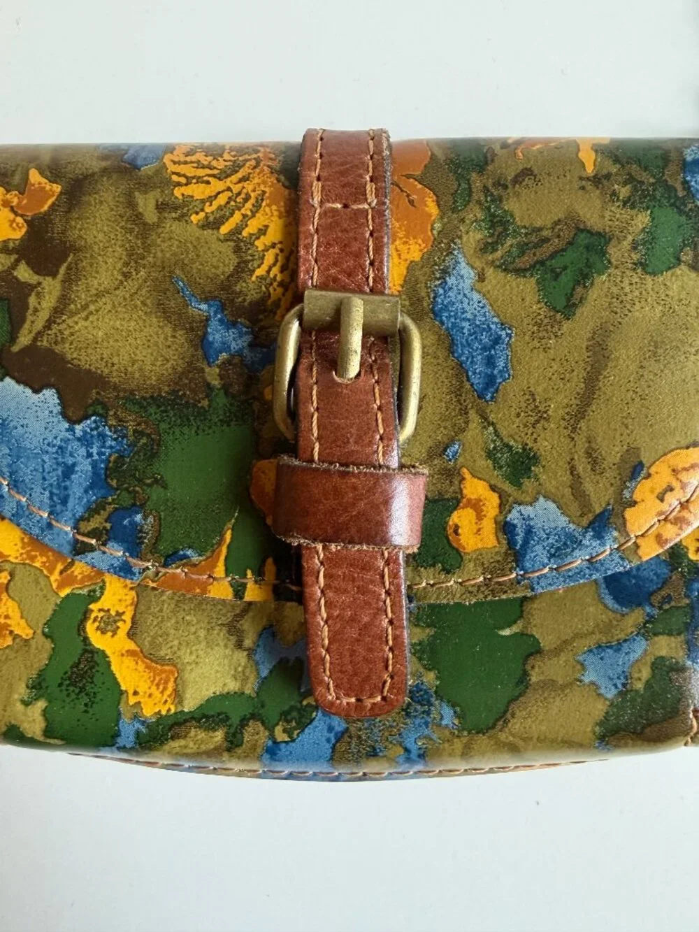 PATRICIA NASH floral leather coin purse key chain